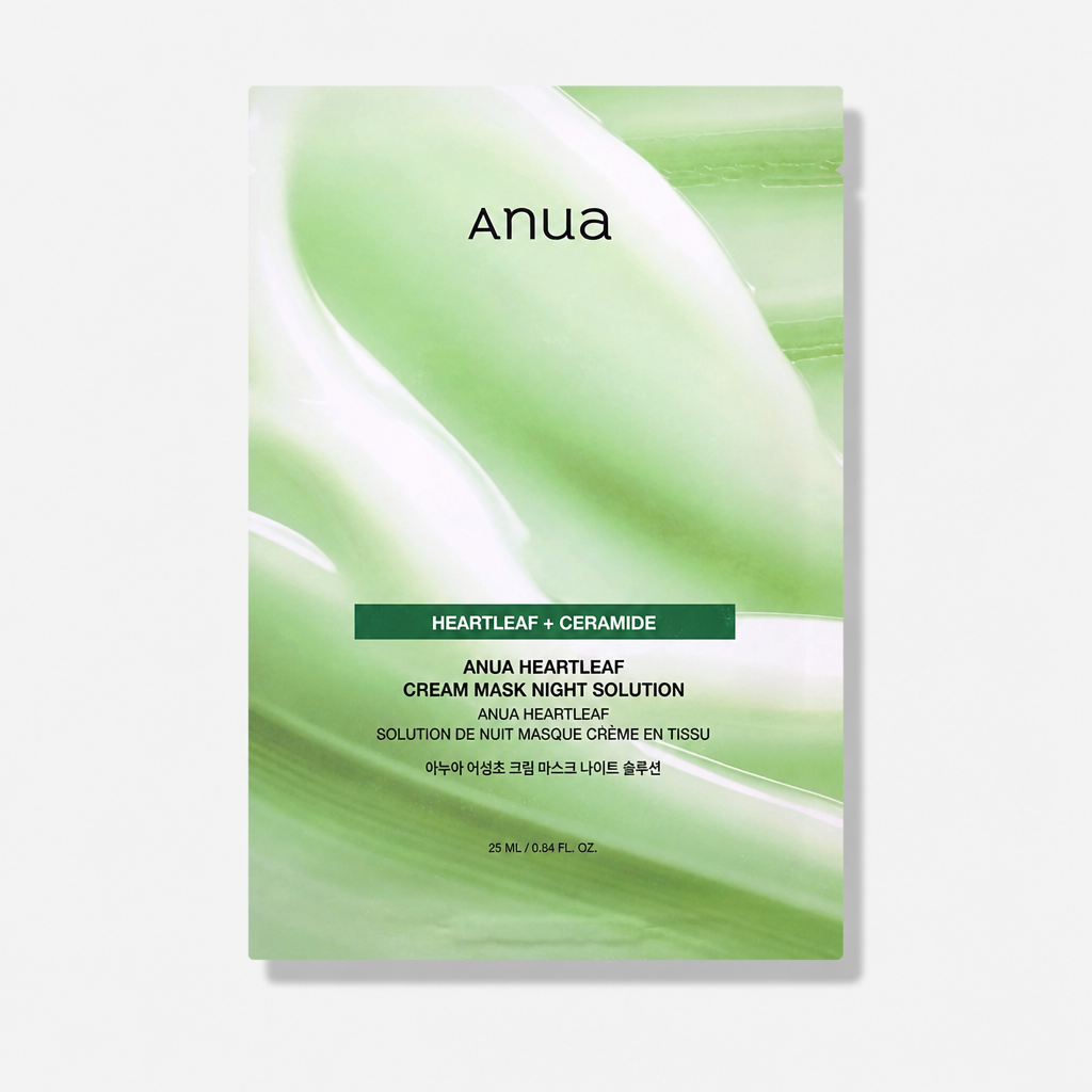 Anua Heartleaf Mask Night Solution – Maschera Viso Notte 10 pz